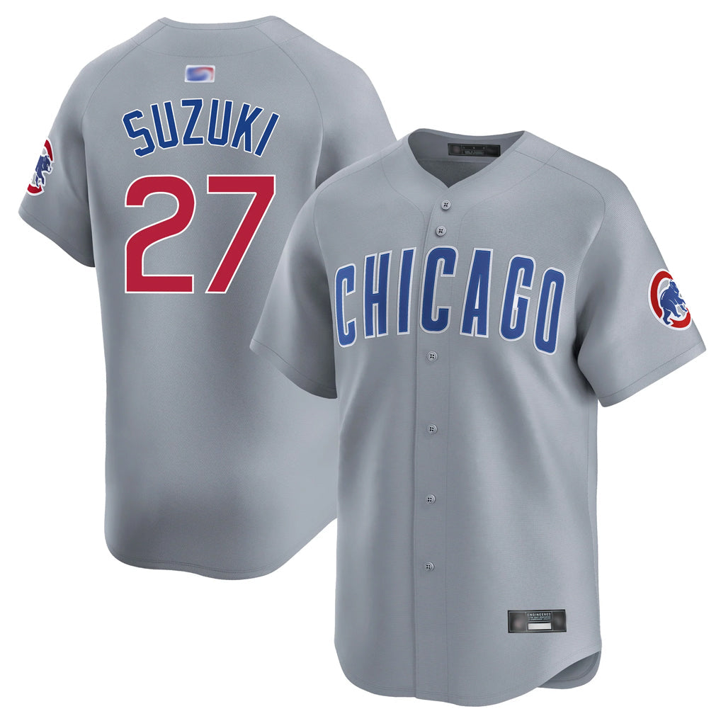 C.Cubs #27 Seiya Suzuki Player Gary Home Game Baseball Jerseys