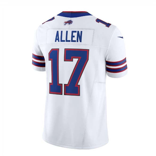 B.Bills #17 Josh Allen White Vapor F.U.S.E. Limited Player Jersey 篓C Home American Football Jerseys