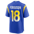 LA.Rams #18 Terrance Ferguson Player Royal Home Game Football Jerseys