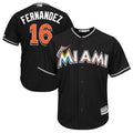M.Marlins #16 Jose Fernandez Player Black Cool Base Replica Baseball Jerseys