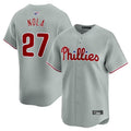P.Phillies #27 Aaron Nola Player Grey Road Home Limited Baseball Jerseys