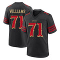 SF.49ers #71 Trent Williams Player Black Rivalries Collection Game Football Jerseys